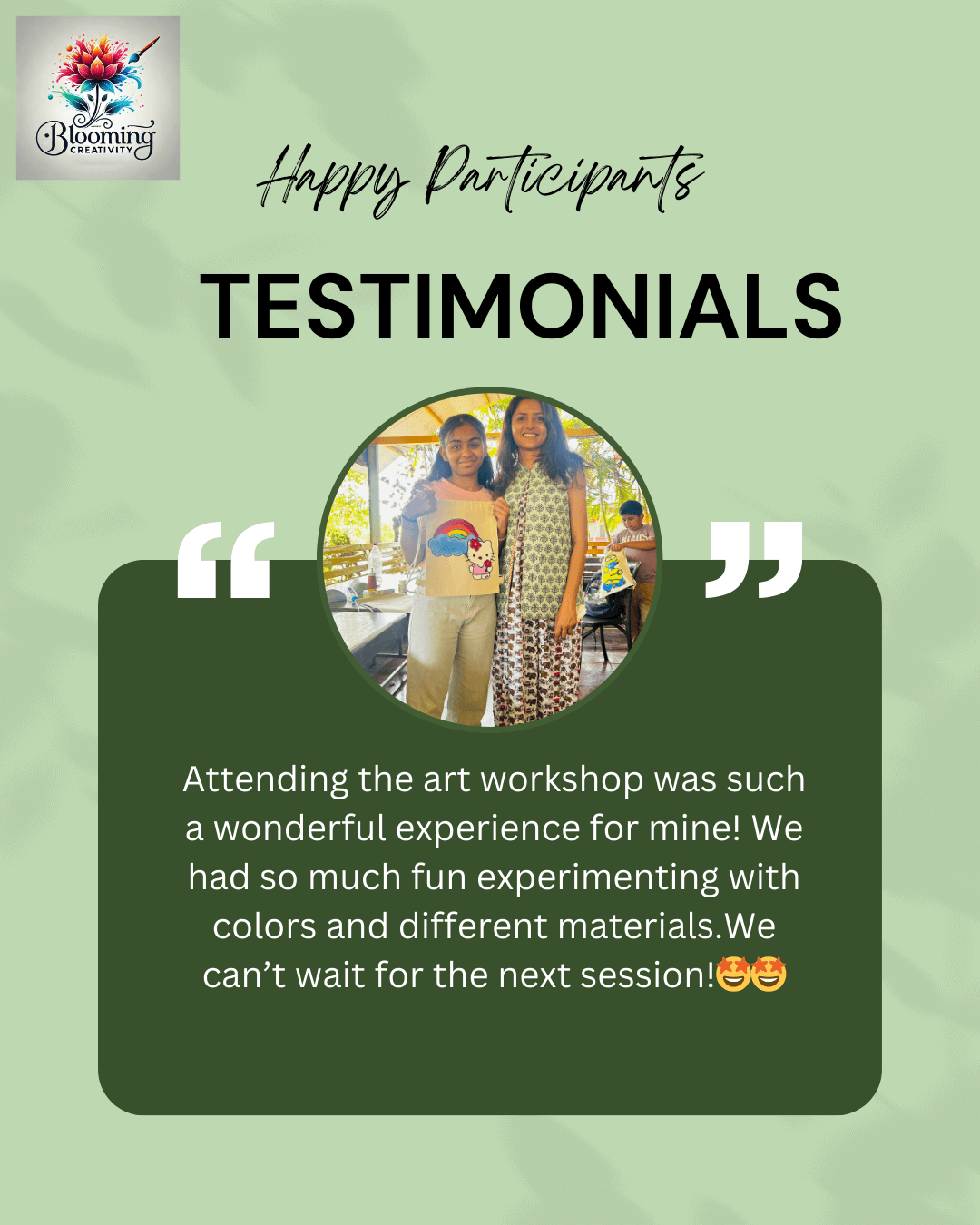 More happy moments from our art workshops and parties