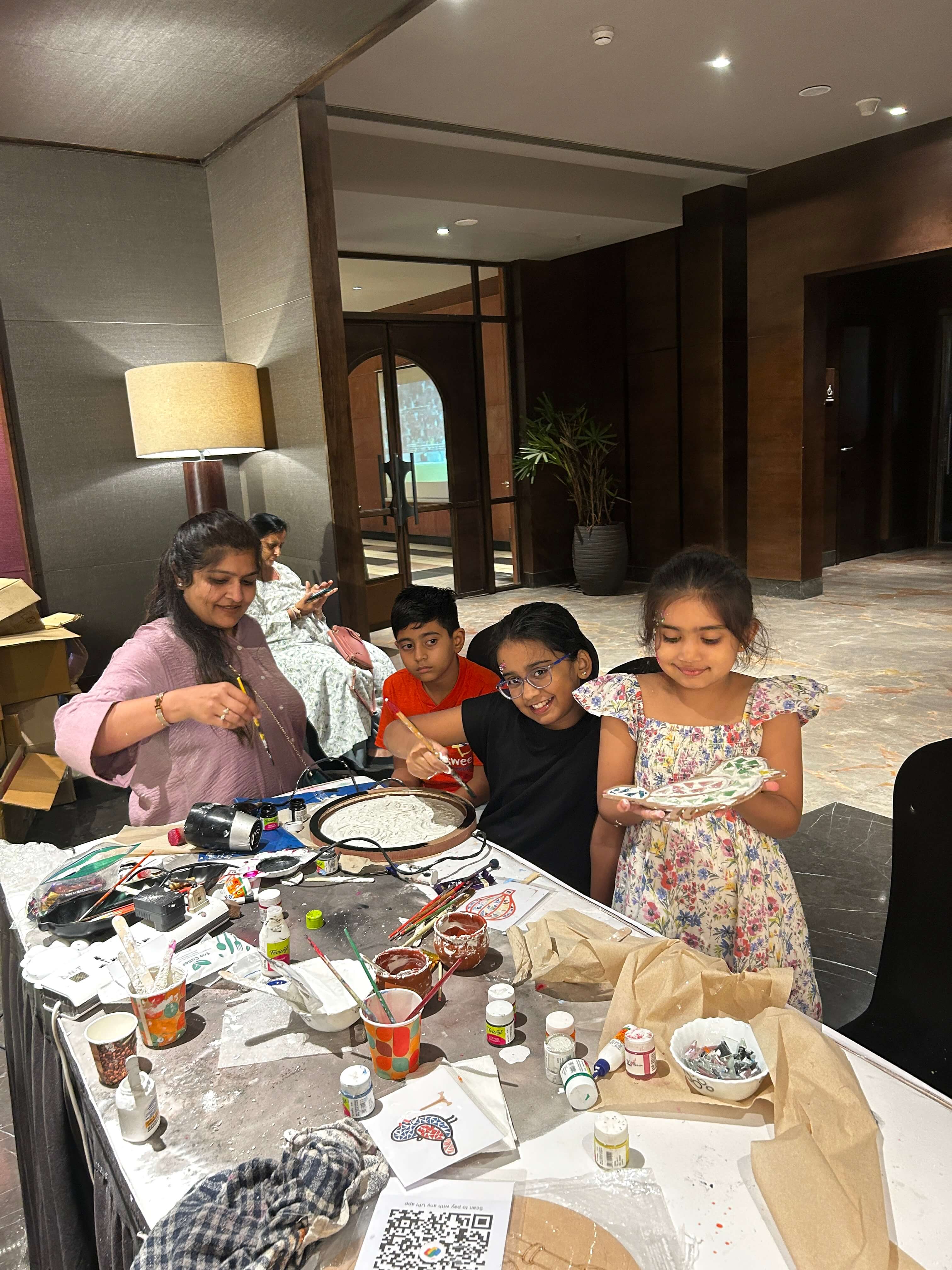 Guests enjoying the creative atmosphere at the Berry & Lush Exhibition