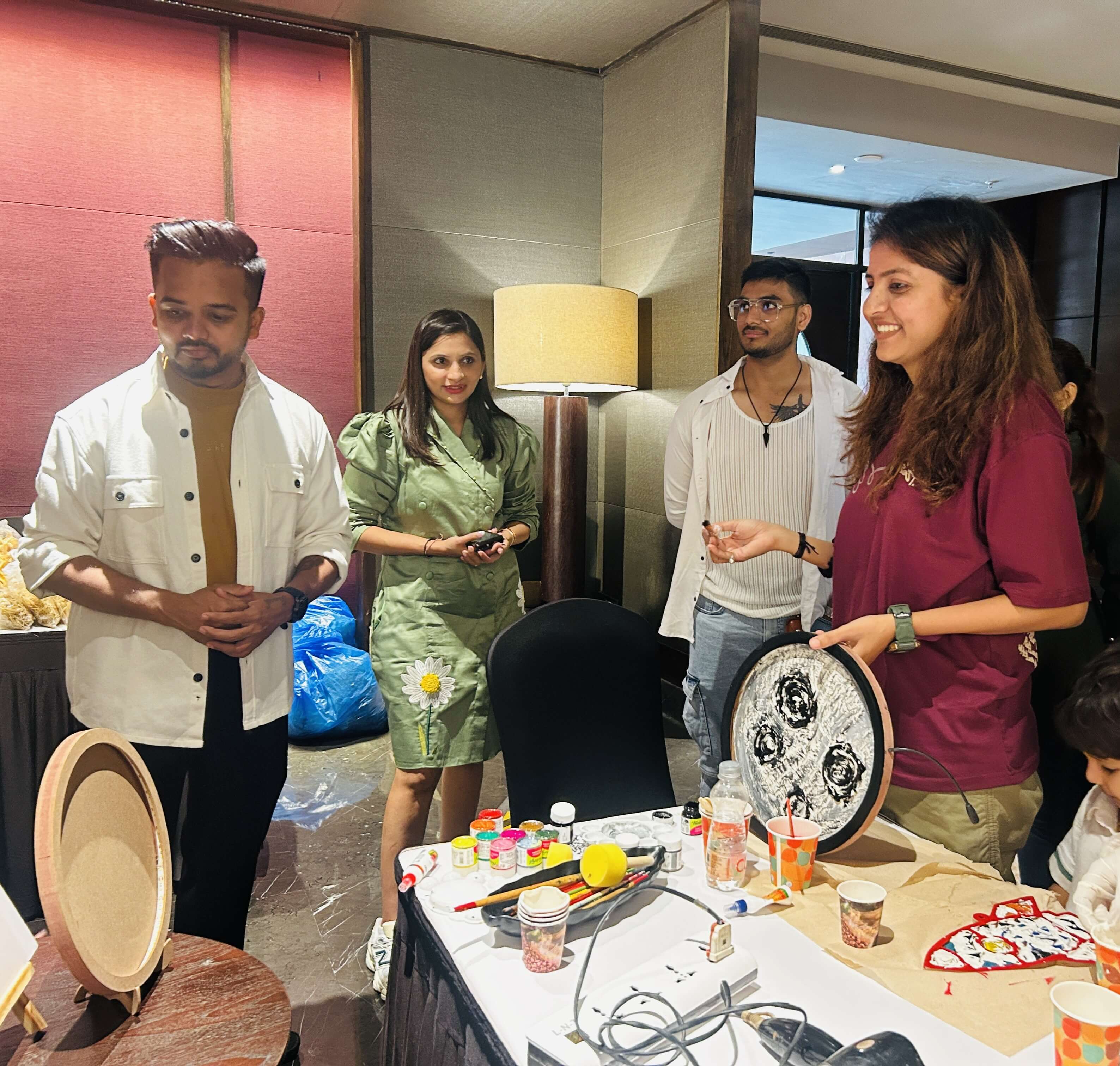 A finished mosaic masterpiece from the Avadh Uthopia event