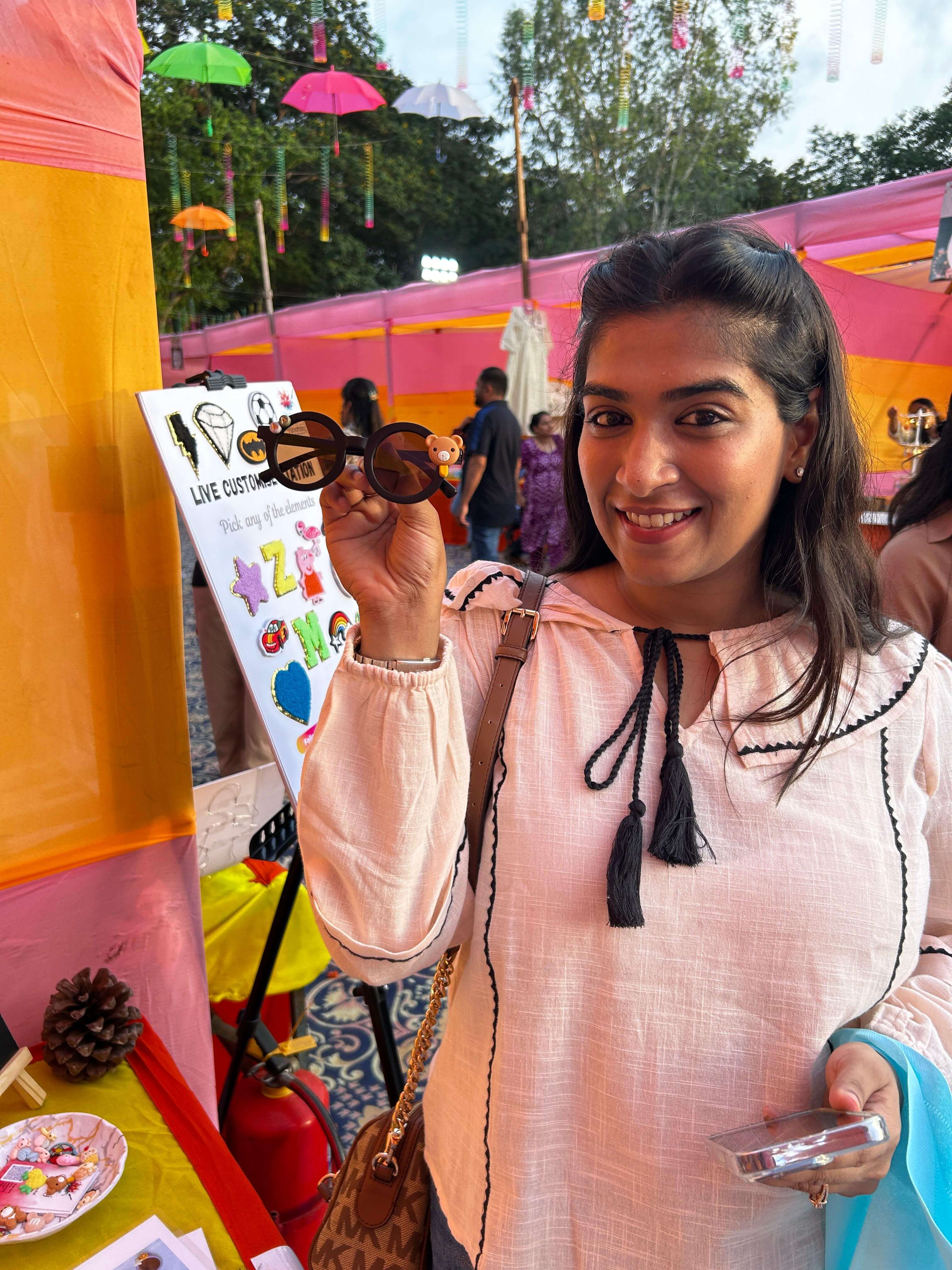 An array of customized items from the Live Customise Station